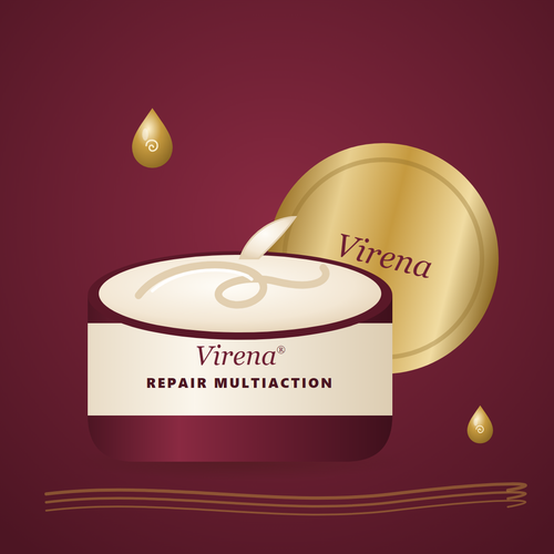 Textura cremosa de la mascarilla capilar Virena Repair Multiaction
